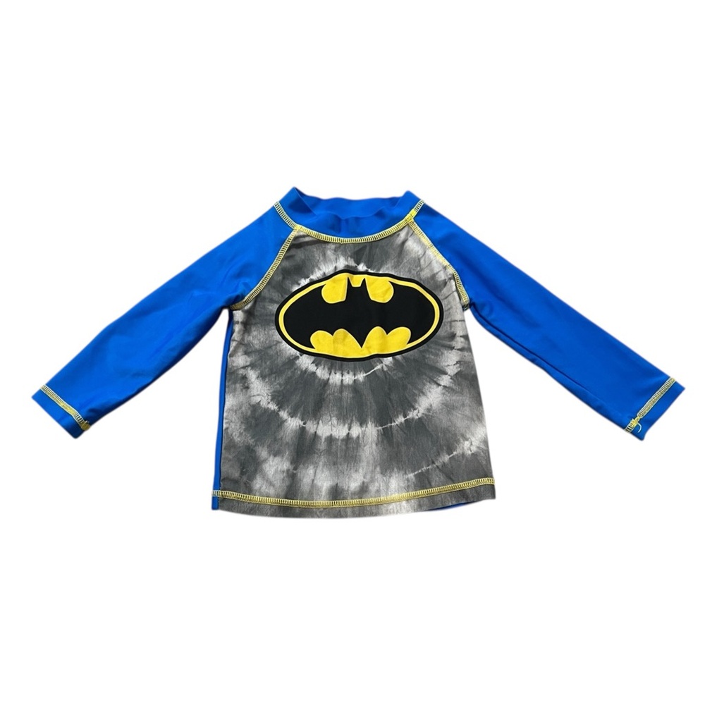 Kids Batman Rashguard Swim Shirt 18 Months